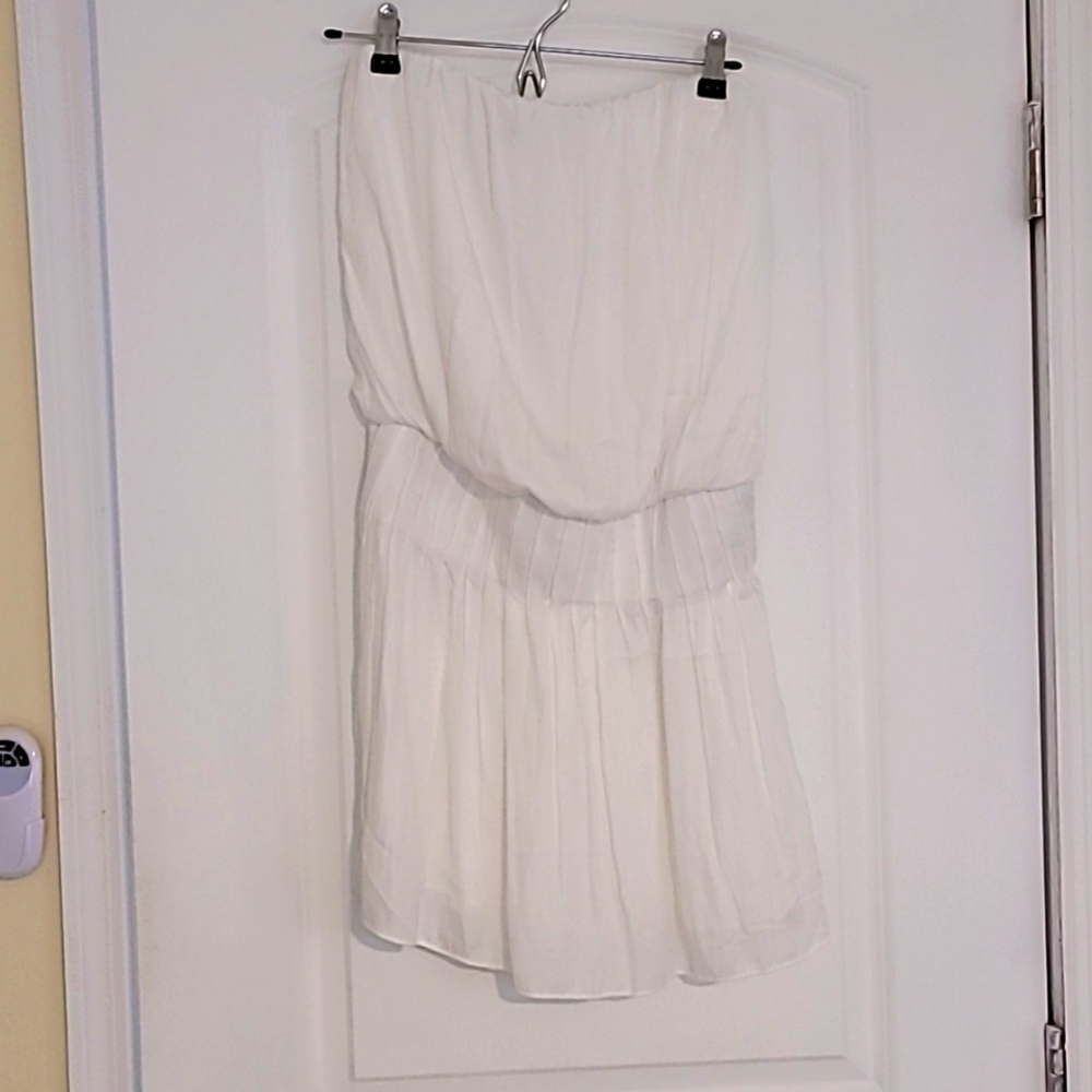 NWT strapless off white dress